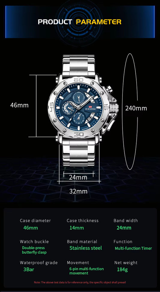 Nivo Carat VA VA VOOM Men's Chronograph Quartz Watch